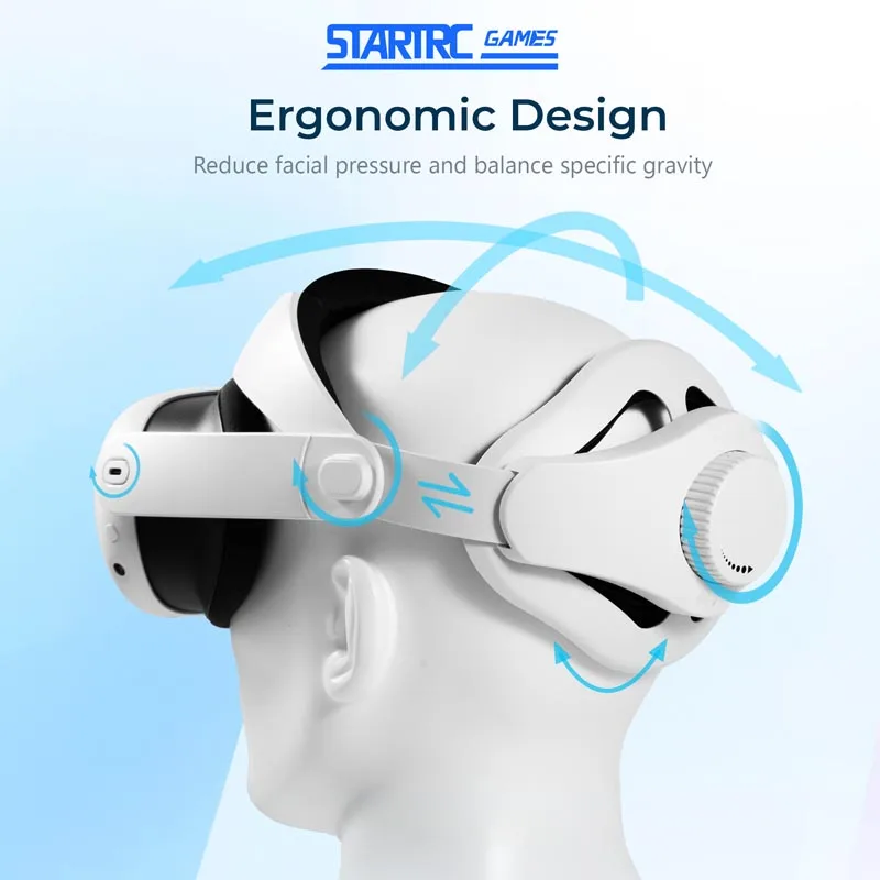 

Ремешок для головы для Meta Quest 3, аксессуары Vr с регулируемым элитным ремешком для головы для Oculus Quest 3, запасная деталь