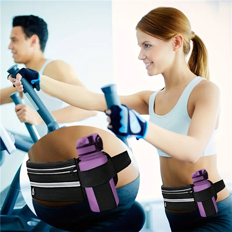 Running waist bag Sport Running Waist Bag For Women Men Comfortable Gym Fanny Bag Safty Tape Cycling Phone Case Running Belt