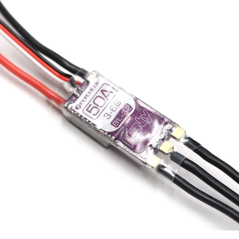 1 шт. Flycolor Francy blheli _ 32 Dshot1200 20A 30A 40A 50A 3-6S бесщеточный ESC BEC со светодиодом для