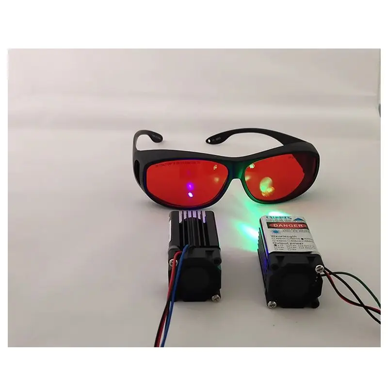 OD5+ OD6+ 190nm-540nm Laser Safety Glasses 405nm 450nm 488nm 532nm Laser Protective Goggles