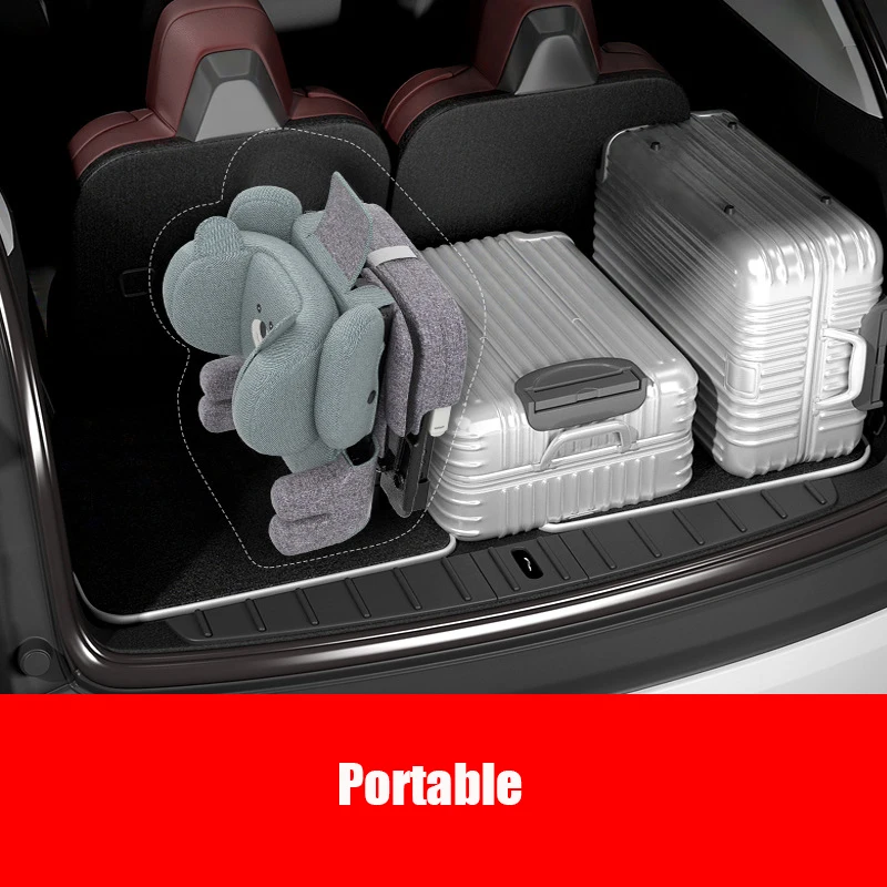 Portable Children Car Seat Folding Baby Safety Seat with Isofix Latch Baby Kids Travel Car for 1~6 Y for All Models