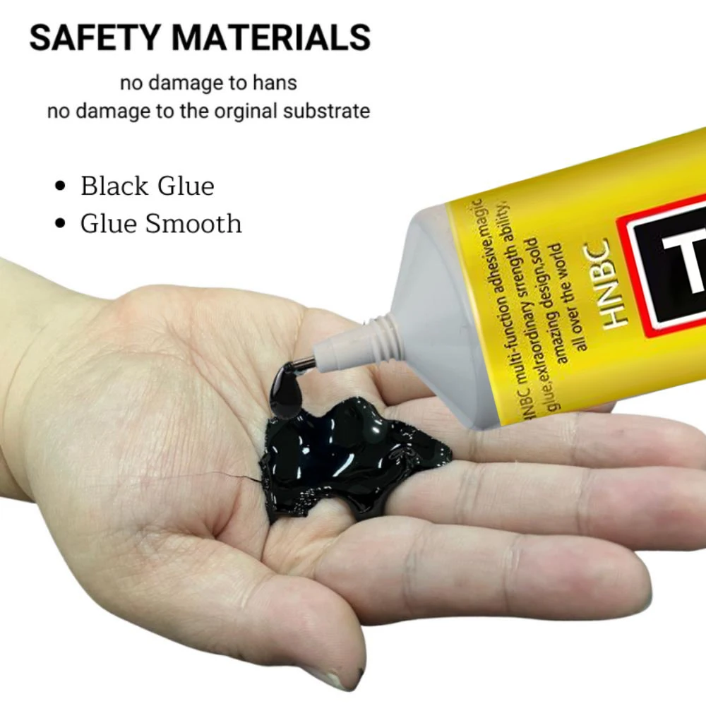 B7000 T7000 Clear Contact Phone Repair Adhesive Universal Glass Plastic DIY Glue B-7000 with Precision Applicator Black Glue 2