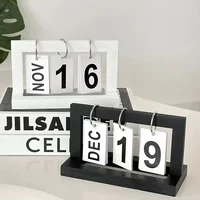 Ins Minimalist Style Living Room Office Decoration Plastic Calendar Ornament Modern Desk Accessories Simple Home Decor Crafts 1