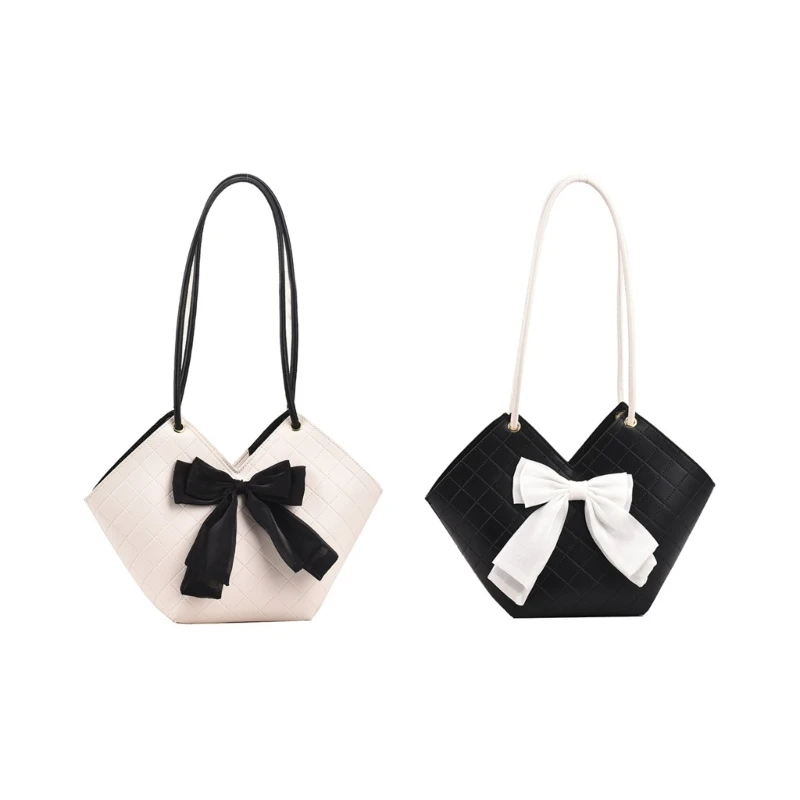 

Trendy Single Shoulder Underarm Bag for Women Fashion Inspired Bows Design Handbag with Bow Accent Perfect for Parties