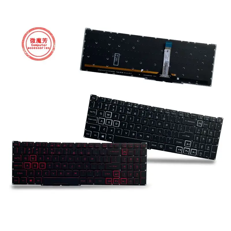 SP/Ru клавиатура для Acer Nitro 5 AN515-45 AN515-56 Predator Helios 300 AN515-57 N22C1 N20C1 PH315-54 A