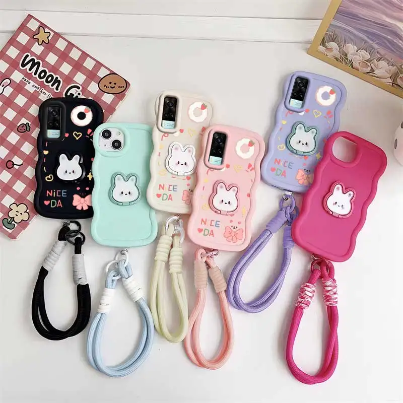 Lucky Day Phone Case Set with Lanyard and Rabbit Stand