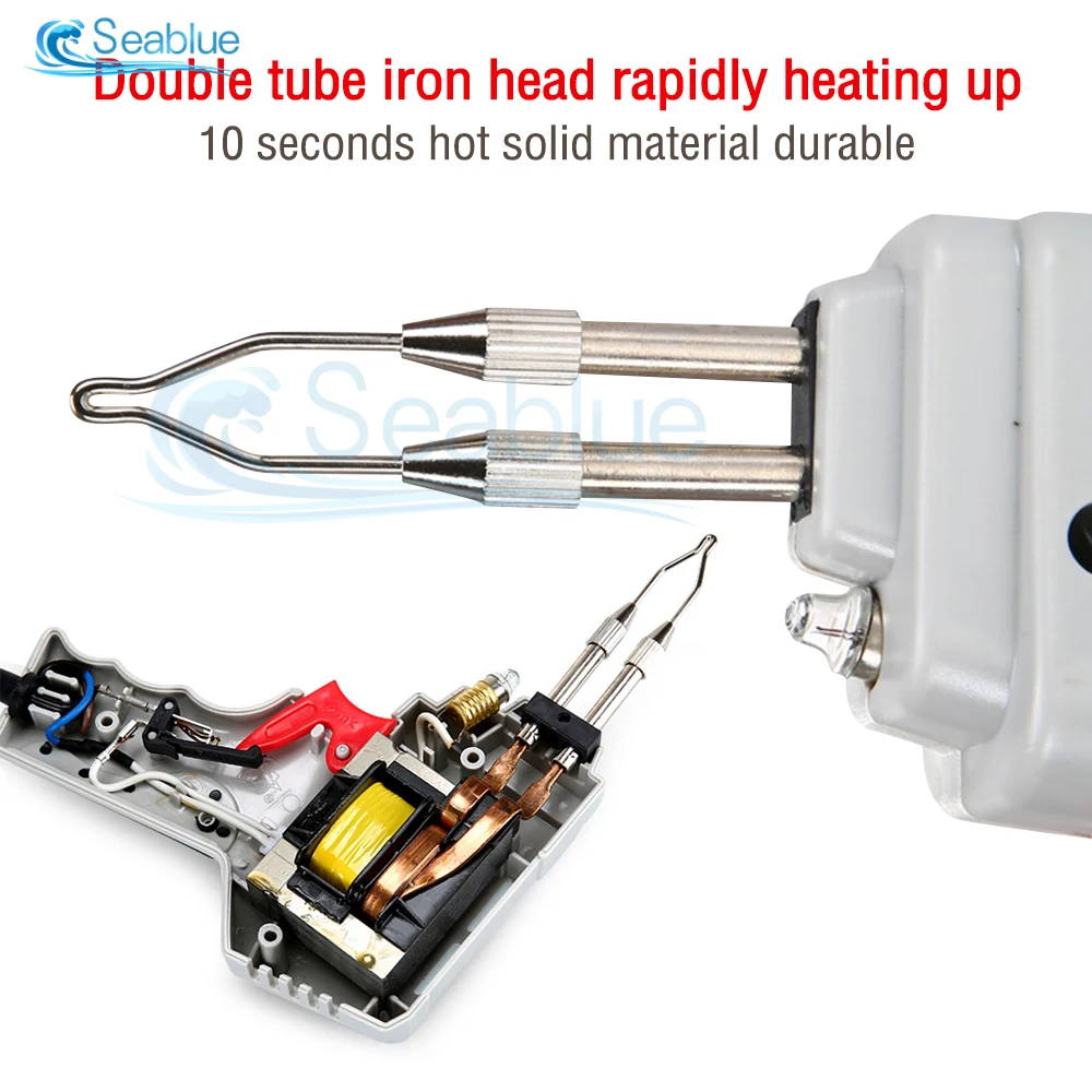 산업용 고전력 전기 철 용접 100W 220V 납땜 총 토치 용접 수리 도구 EU 플러그 뜨거운 공기 열 총