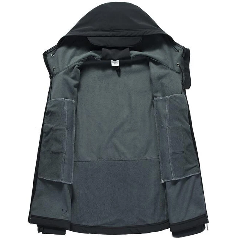 Outdoor Hiking Jacket Shark Skin Soft Shell Outwear Windproof Waterproof Windbreaker Military Tactical Jackets Hunting Clothes