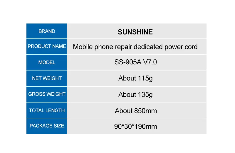 SS-905A 7.0 for iPhone 6-13 SAM series Power Boot Control line Cable Power Test Boot Cable Motherboard Activation Charging Wire car dent repair tool