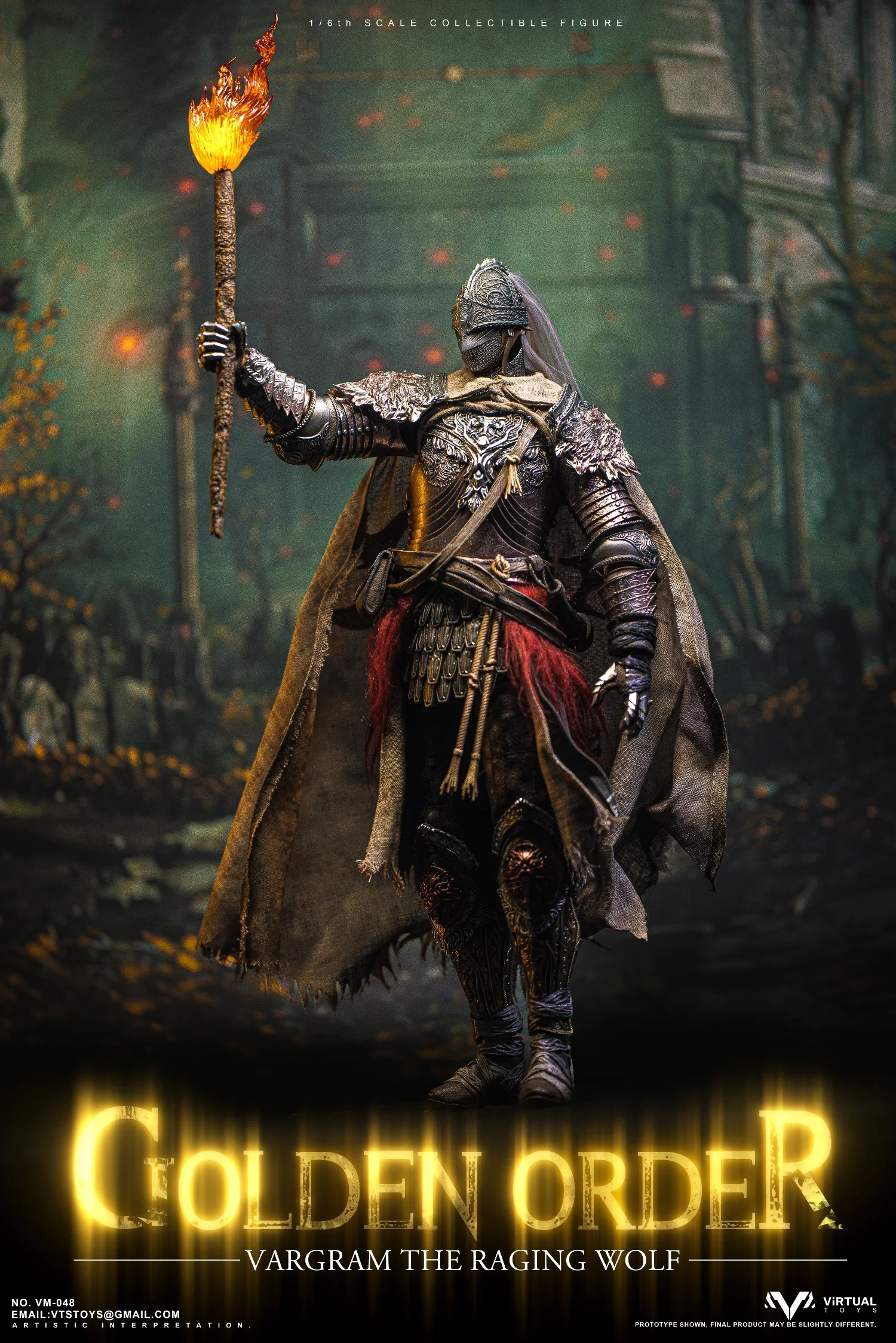 In Stock VTS TOYS GOLDEN ORDER VARGRAM THE RAGING WOLF 1/6