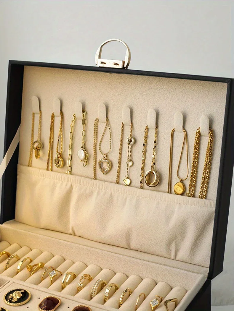 1PC Jewelry Storage Box | Necklace Earrings Organizer Case | Elegant Jewelry Gift Box P... - SKU JSB01217 - UGI Packaging
