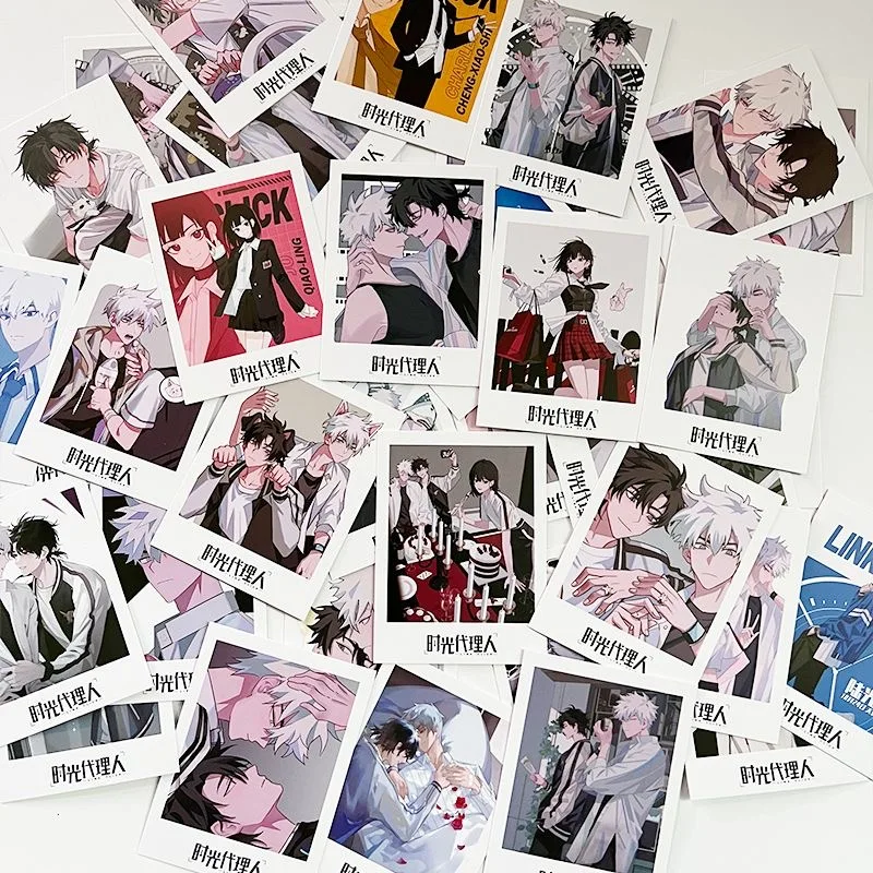 

40 Sheets/Set Anime Link Click LOMO Card Shi Guang Dai Li Ren Mini Greeting Cards Message Card Anime Around