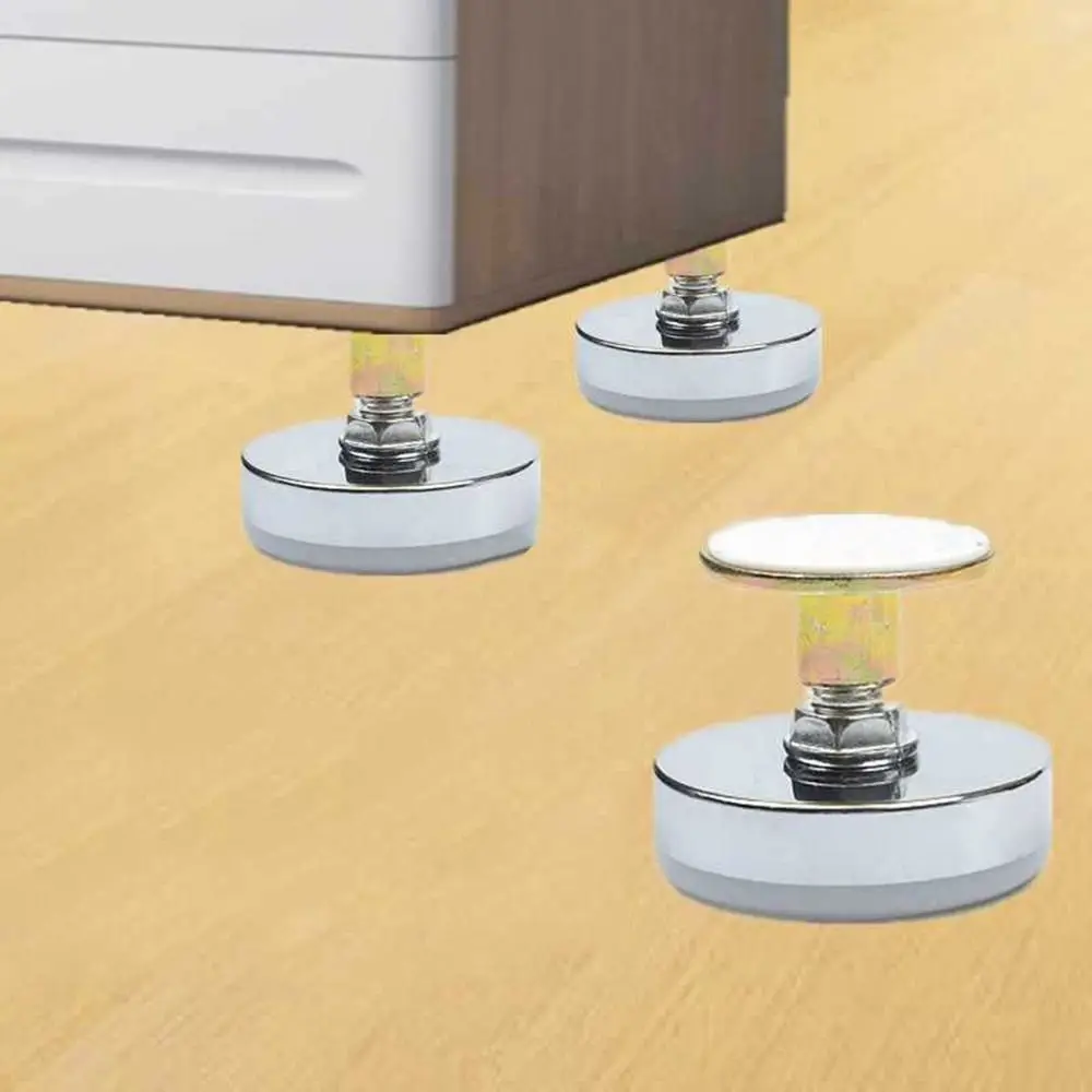Adjustable Furniture Leg Levelers with Screw-in Base - Set of 4 Floor Protectors for Chairs, Sofas, Beds, Cabinets, and Tables