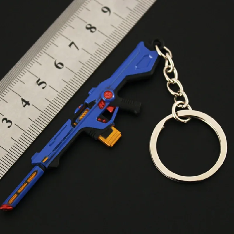 9CM Valorant Keychain Phantom Radiant Entertainment System Game Peripheral Mini Metal Model Keychain Accessories Gifts Boys Toys