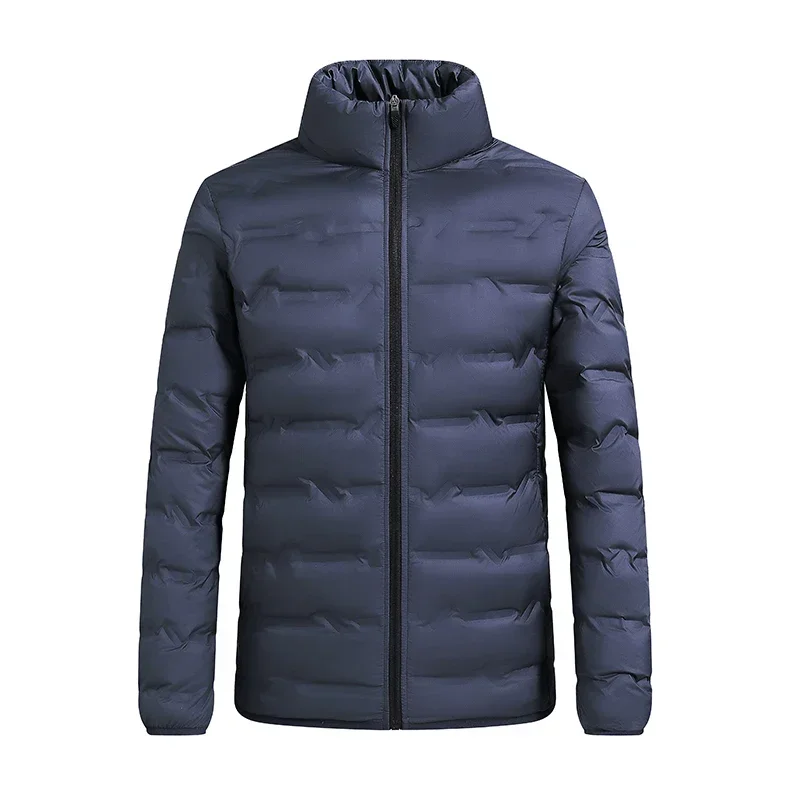 Mens Down Jacket Stand Collar Slim Short Warm Sports Winter