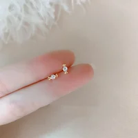Multiple Style Earrings For Women Mini Zircon Candy Sweet Stud Ear Girls Flower Hypoallergenic Piercing Jewelry Fashion Gifts - Image 2