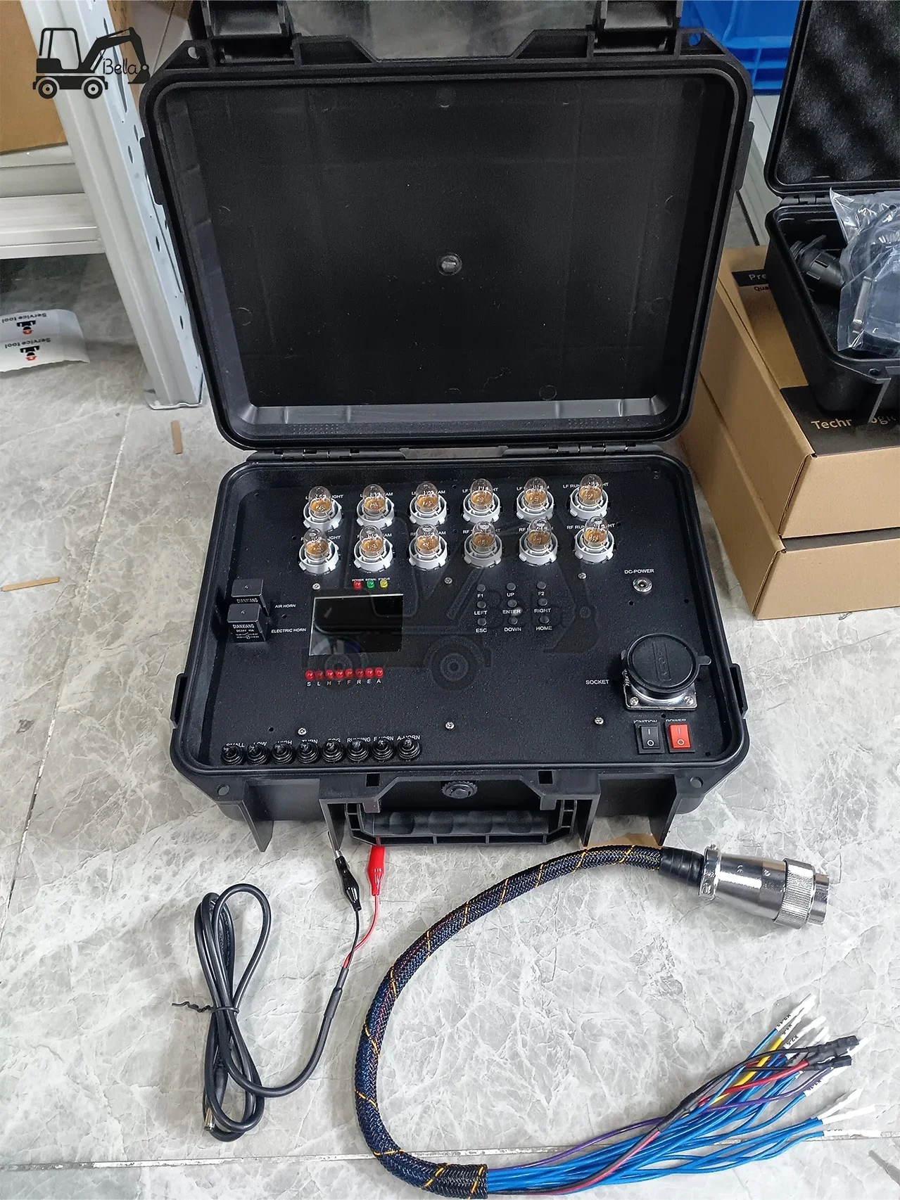 Fully functional test bench for Volvo ECU test controller unit