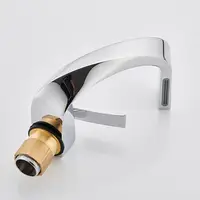 เดี่ยวเดี่ยวหลุมแฟชั่นอ่างล้างหน้าอ่างล้างจานก๊อกน้ําร้อนและเย็นห้องน้ําก๊อกน้ําดาดฟ้าติดตั้งก๊อกน้ํา 6