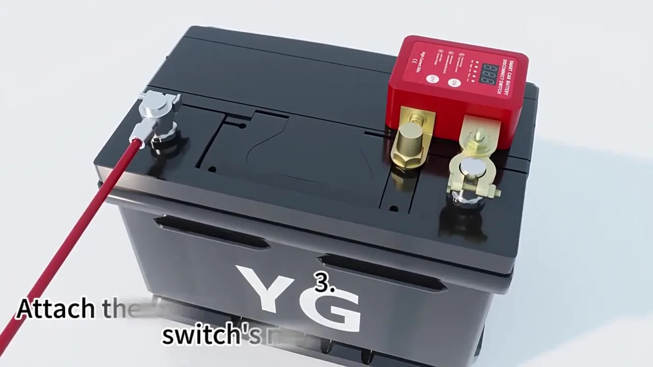 Kill Switch Con Telecomando GEARCELL 12V/24V 240A - Interruttore Batteria Con Display Tensione Antifurto Per Auto Camper Moto - 3