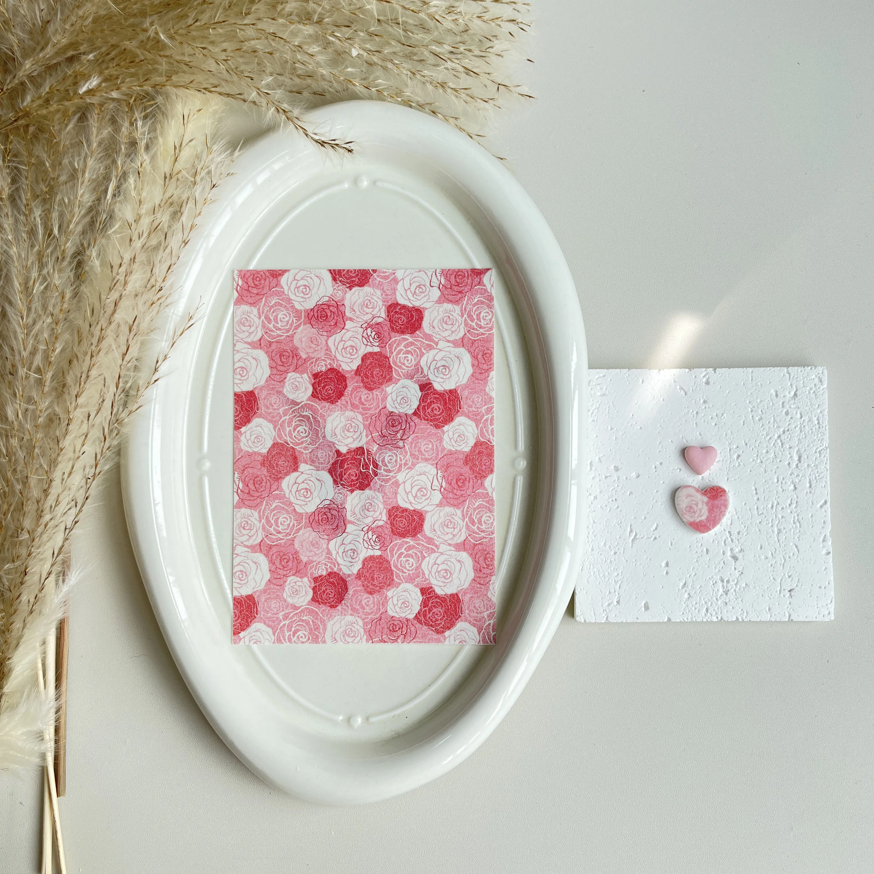Polymer Clay Watercolor Transfer Paper Engraving Printing Modeling Decorative Paper Handmade Ceramic Craft Pottery Making Tools