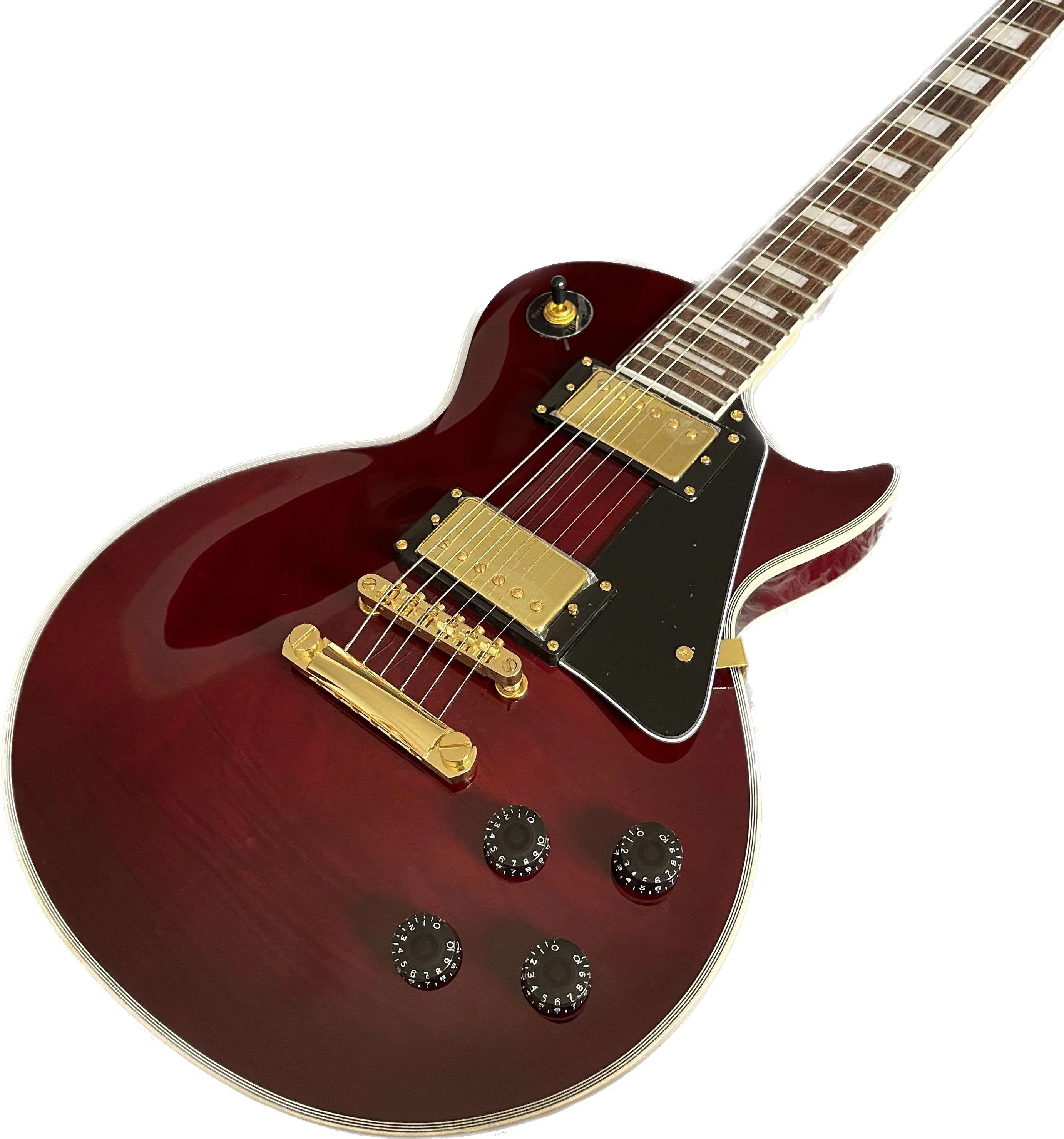 DarkRedElectricGuitarNewArrivalCustomGuitarraEletricaRosewood