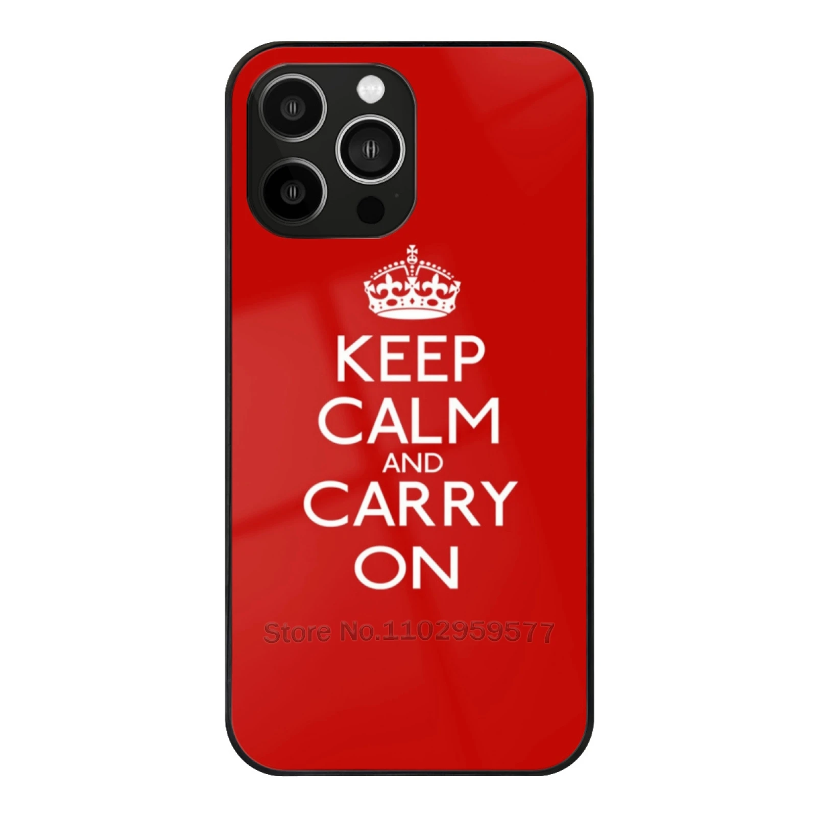 

Keep Calm And Carry On Glass Case For Iphone 15 14 11 12 13 Pro Max X Xs Xr 6S 7 8 Plus Soft Edge Keep Calm And Carry On Keep