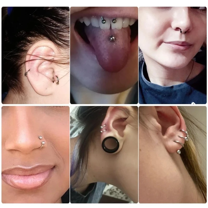 U Shaped Stainless Steel Septum Piercing Nose Ring Cartilage