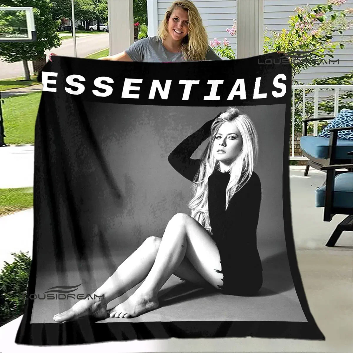 Singer AVRIL LAVIGNE Printed blanket Flannel Warm blankets Soft and comfortable blanket bed linings cubre cama Birthday Gift 5