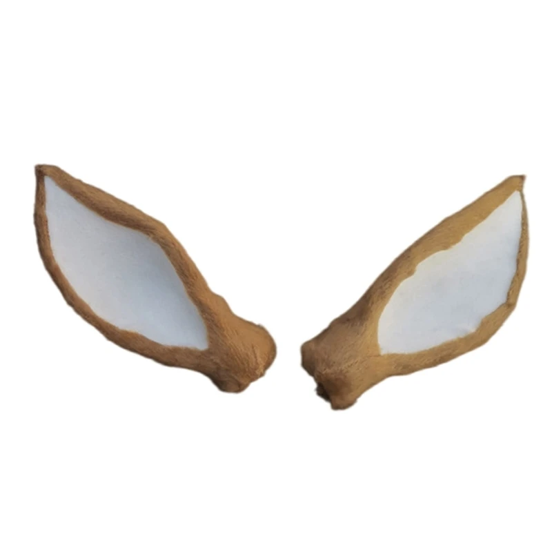 Cerchietto Con Corna Di Renna Morbido Marrone - Fascerella Per Capelli Con Orecchie Di Cervo, Accessorio Cosplay Per Natale, Halloween E Feste A Tema.