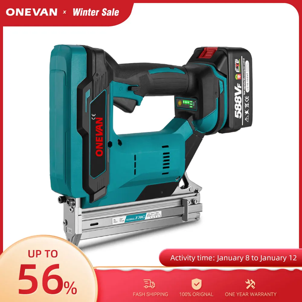 CordlessBrushlessElectricNailGunF30StaplerFinishNailerStapler