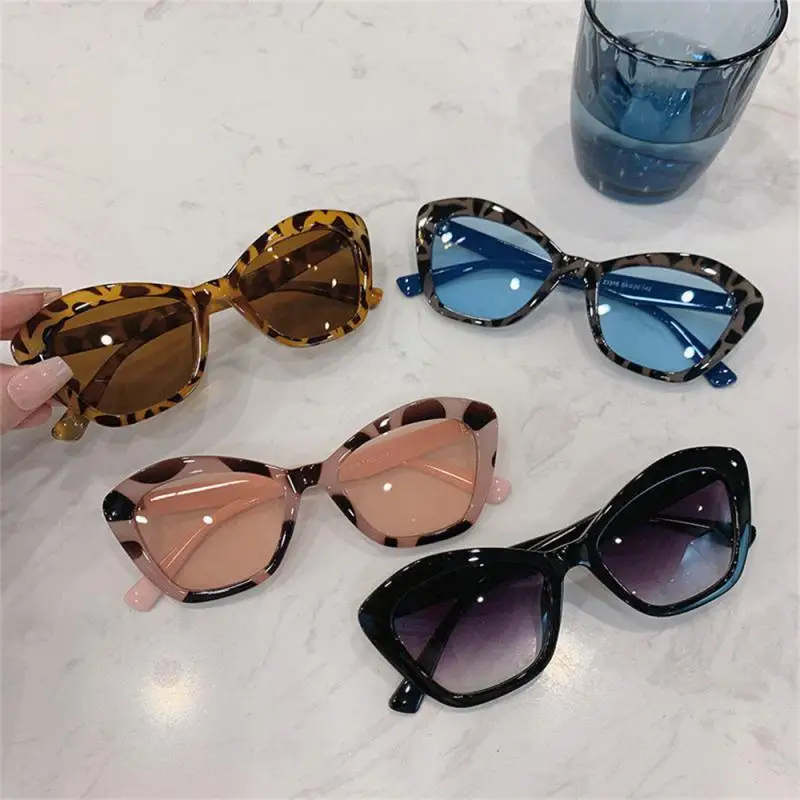 

Cat Eye Sunglasses Vintage Shades UV400 Brand Designer High Quality Glasses Women Trendy Multicolor Leopard Print Trendy Eyewear