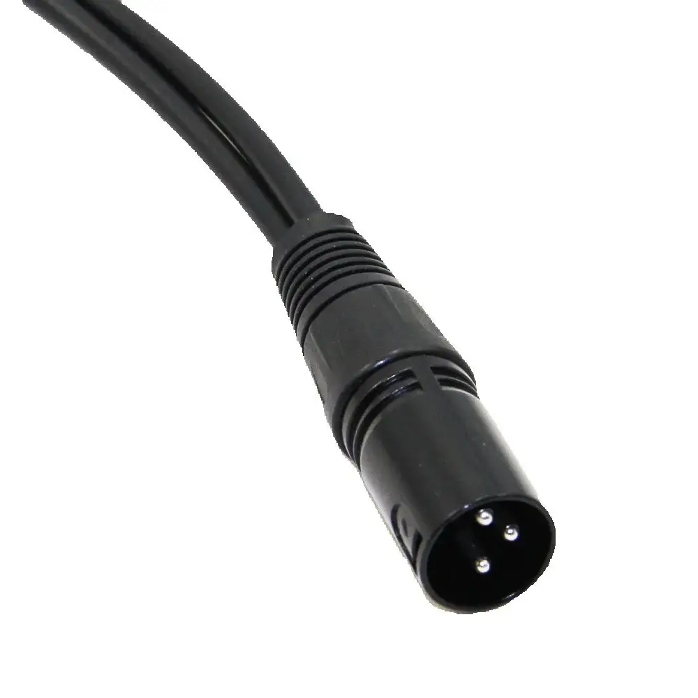 XLR Male to Female Connector One to Two 3Pin 30cm Splitter Cable Converter for Stage Light Moving Head DJ Party Lights