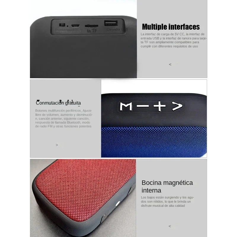 Bluetooth 5.0 Portable Wireless Battery Outdoor Indoor Sport HIFI Customized High-Quality Speaker Soundbar For Computer_voghion.com