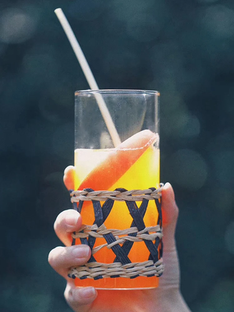 100PCS Wheat Straw Environmentally Friendly Straw 20Cm Disposable Compostable Drinking Cocktail Bar Kitchen Accessories