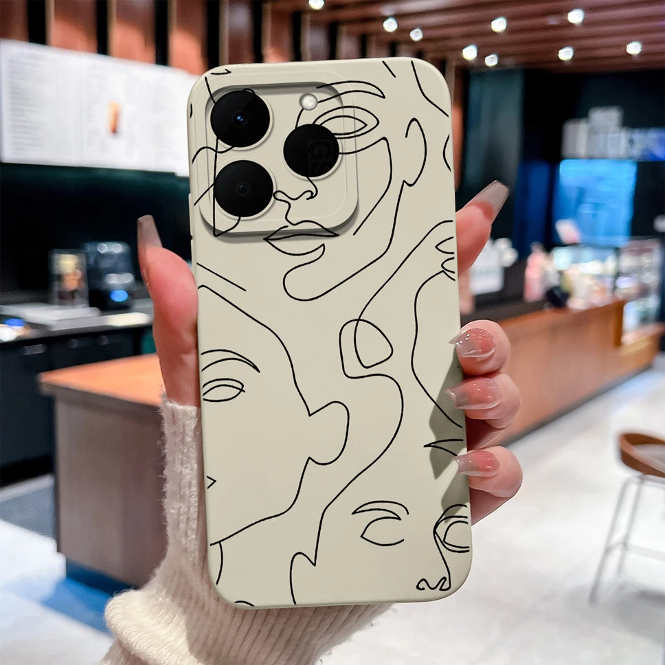 Funny Design Soft Liquid Silicone Full Coverage Shockproof Phone Case