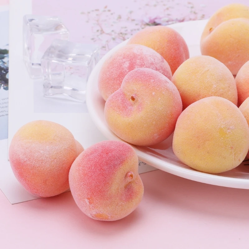 Simulation Artificial Peach 20pcs artificial fruits and vegetables For Fake Fruit Disply Home Party Decor