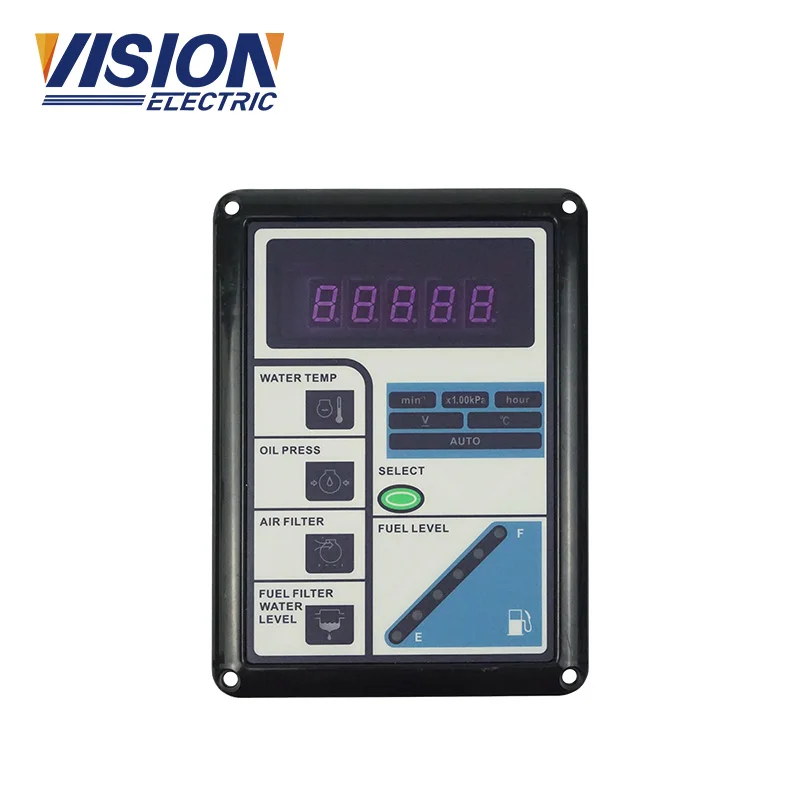 

controller generator set instrument control screen computer display 3 plug