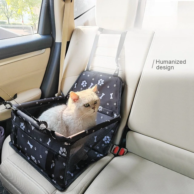 High Quality Pet Dog Car Booster Seat Pet Mesh Puppy Safety Belt Stable Foldable Travel Pet Dog Car Seat Booster Basket