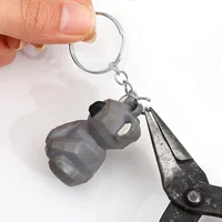 20/100pcs Metal Blank Keyring Keychain Split Rings Keyfob Key Rings Lobster Clasp Key Chain Key Pendant Stainless Steel Rings 4