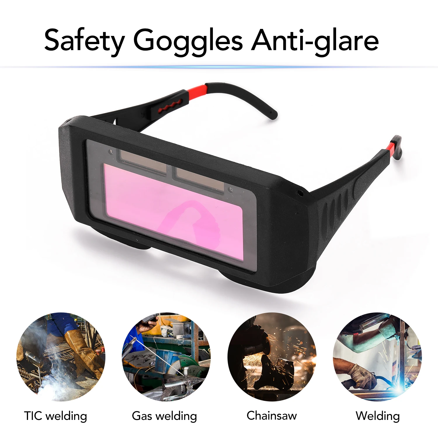 Electric Welding Goggles Automatic Darkening Welding Glasses Helmet Auto Dimming Welder Glasses Multifunction Welding Equipment