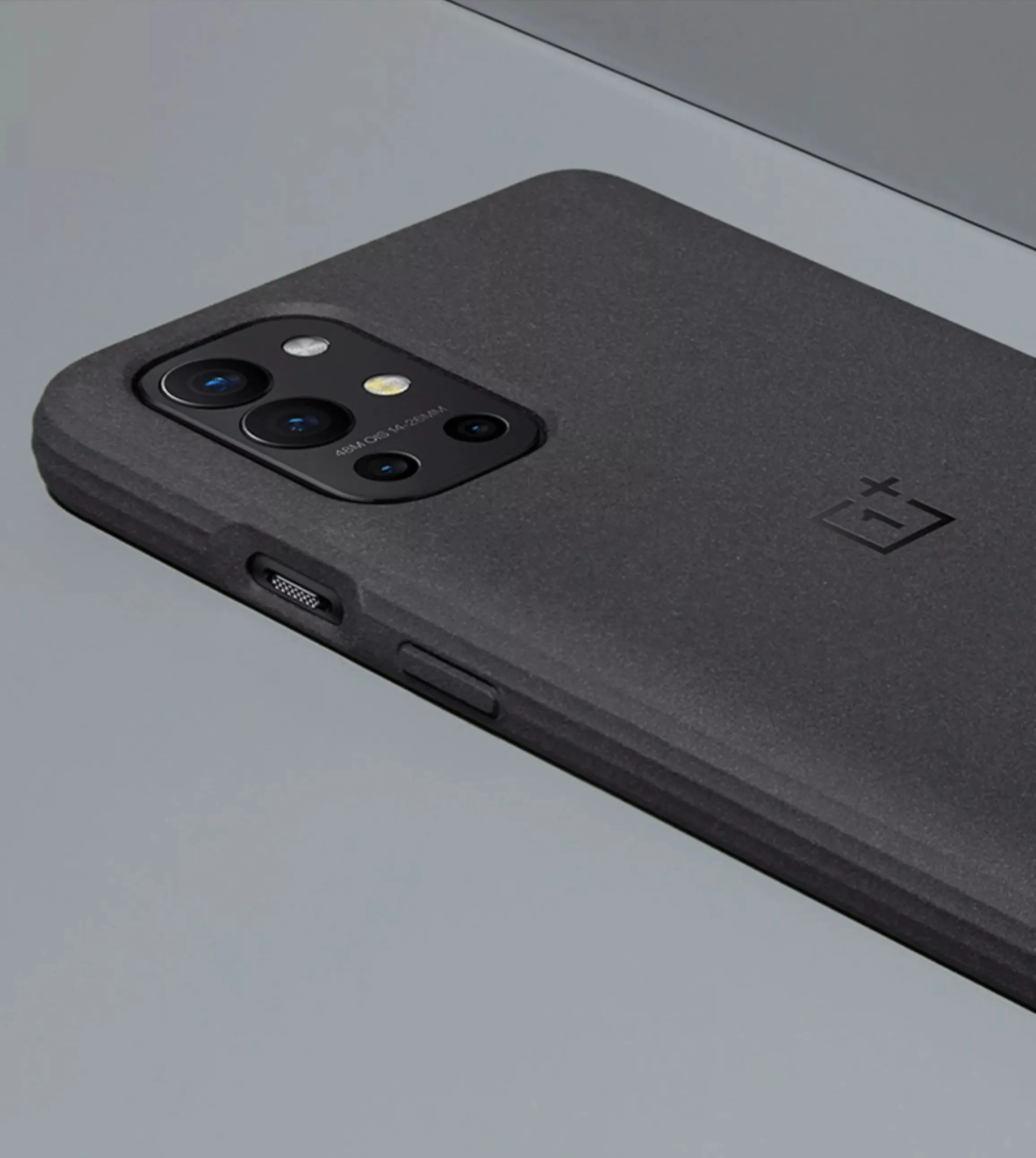 Original Oneplus 9R Protective Case Sandstone Black Magnetic Circuit Hard shell Official Protective Cover For Oneplus 9R phone case