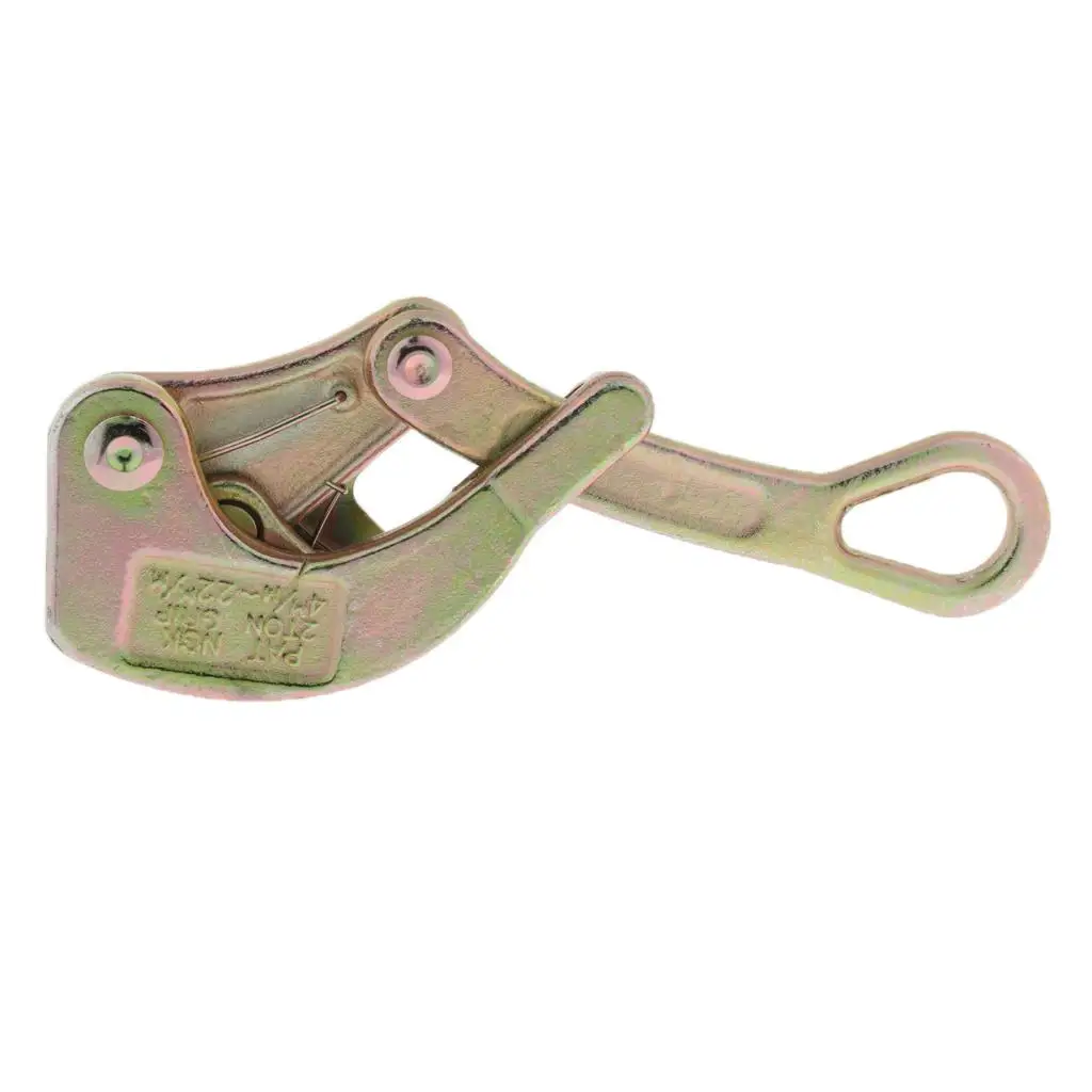 Steel wire clamps Heavy duty insulated wire grip clamp for extra-high-strength cables for tension wire communications industry 2 tons