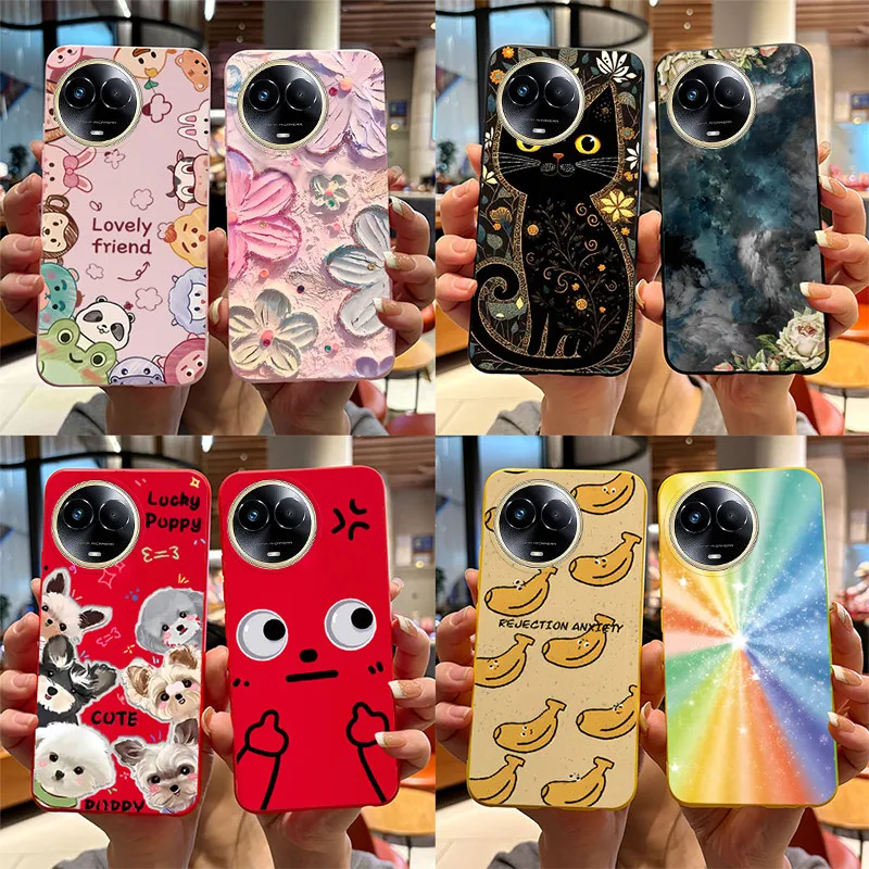 Cute Cartoon Cat and Funny Dog Silicone Phone Case Cover