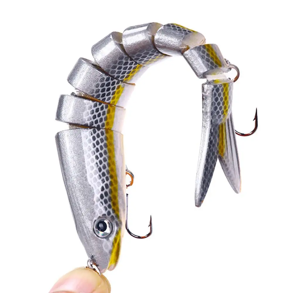 ABS Multi Jointed Swimbait Crankbait Fishing Lure Tackle