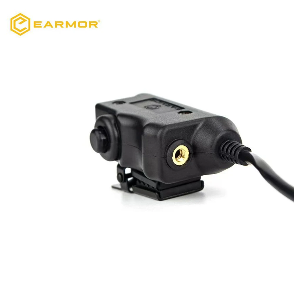 EARMOR Military Strategy PTT Suit Kenwood Baofeng PTT Interface Ejection Button Start Tactical Call Headphone Accessories