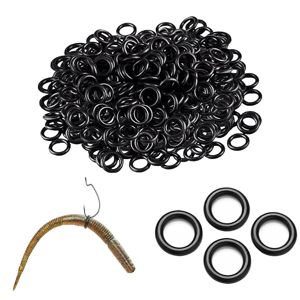 

100PCS Wacky Worms O-Rings Silicone Bait Saver O-Rings Wacky Rigging Tool For Senko Worms Soft Stickbaits Drop Shipping