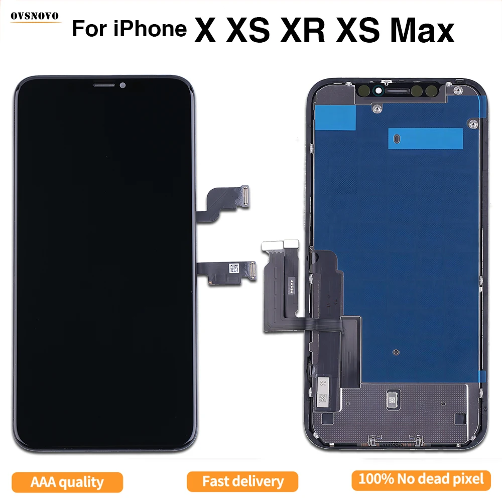 IPhone XS Max 6,5" 3D Retina LCD Display Bildschirm Touch Screen Digitizer Schwarz