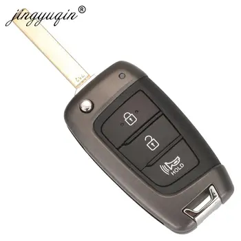 Keyforkess 10pcs Flip Car Key Shell sostituzione per Hyundai Tucson Elantra Accent Solaris Kona Verna I30 2017 pieghevole SUV FOB - Jingyuqin 10pcs Flip Car Key Shell sostituzione per Hyundai Tucson Elantra Accent Solaris Kona Verna