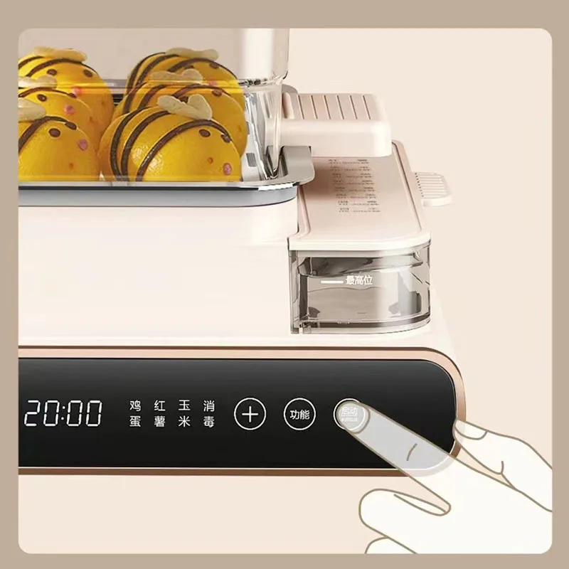 DMWD 20L Electric Food Steamer Pot Heater Three Layers Stainless Steel Steaming Cooking Breakfast Machine Pan Warmer Multicooker