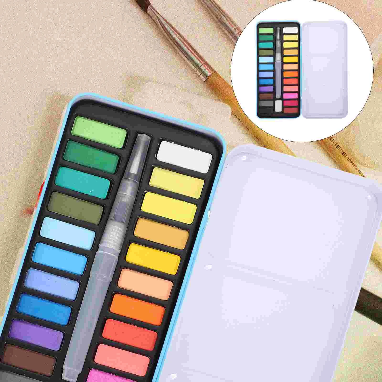

1 Set of Convenient Gouache Paint Set Portable Travel Watercolor Set Professional Watercolor Kit